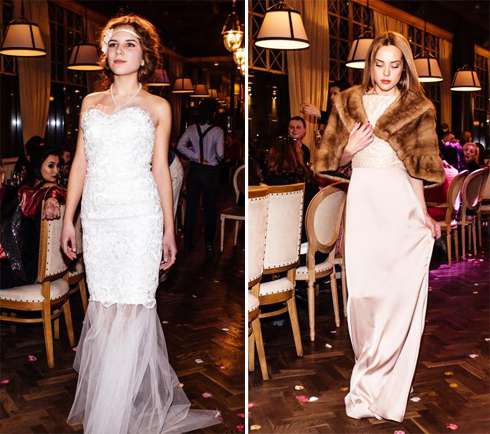 Для своей первой коллекции Елена Жукова выбрала струящиеся ткани: шелк, атлас, шифон