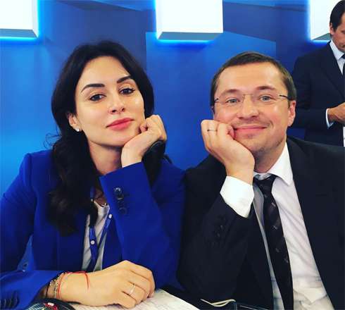 Тина Канделаки с мужем Василием Бровко