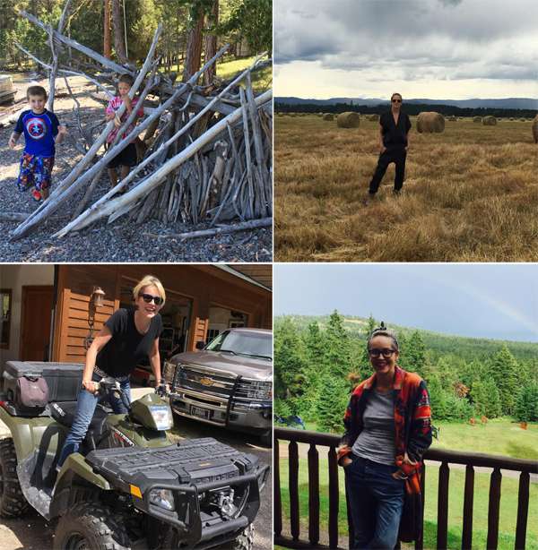 Шэрон Стоун с детьми отдохнула на ранчо в штате Монтана