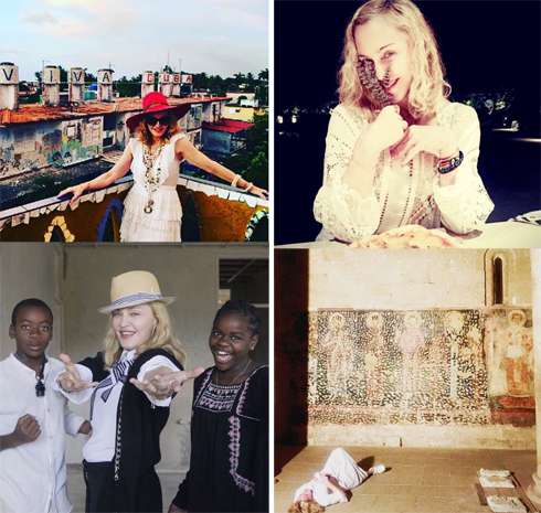 Мадонна с детьми отправилась в кругосветное путешествие