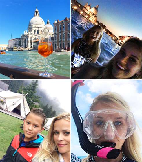 Риз Уизерспун устроила детям насыщенное лето