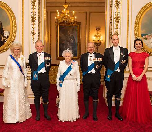 Портрет королевской семьи Великобритании