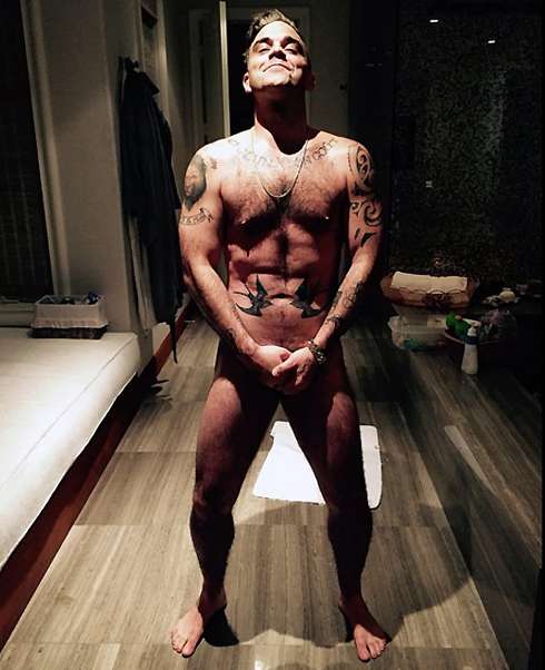 Робби Уильямс хотел взорвать Интернет откровенным фото