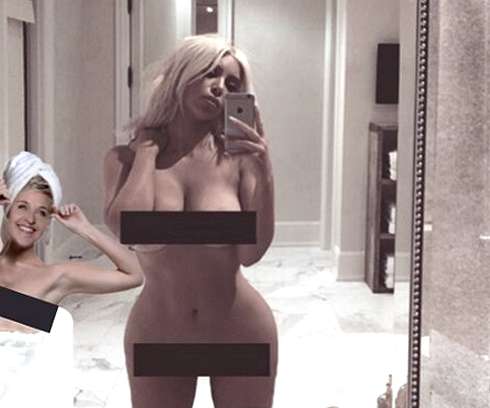 Эллен ДеДженерес отнеслась к снимку Ким Кардашьян с иронией