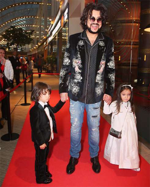 Филипп Киркоров с детьми Мартином и Аллой-Викторией