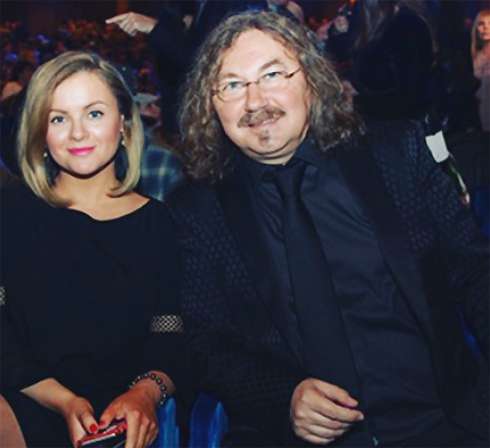 Композитор со своей женой Юлей Проскуряковой