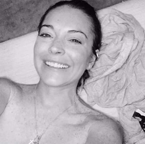 Линдсей Лохан отдыхает в русской бане