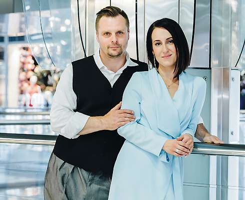 Александр Носик с женой