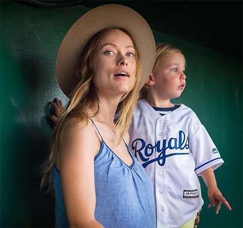 Оливия Уайлд с сыном Отисом