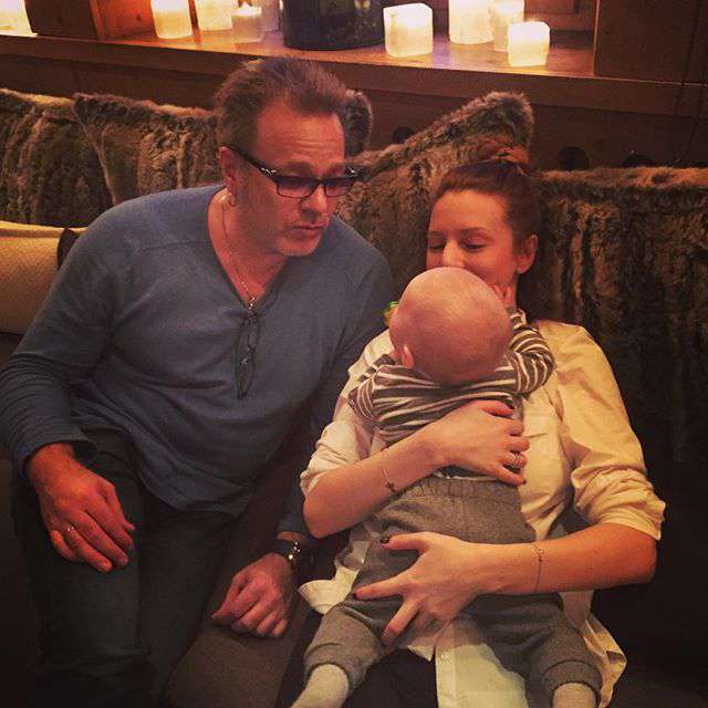 Наталья Подольская и Владимир Пресняков с сыном 