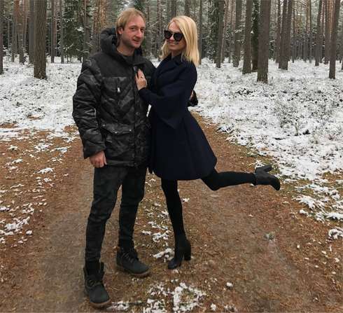 Яна Рудковская и Евгений Плющенко