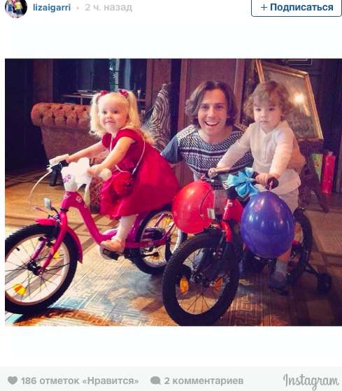 Лиза и Гарри получили в подарок двухколесные велосипеды