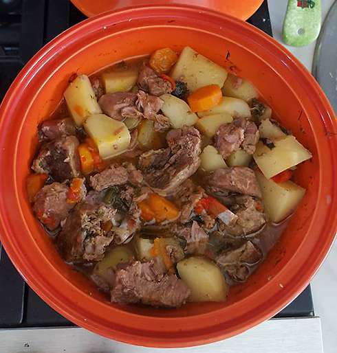Баранина с картошкой в тажине