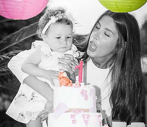 Кети Топурия с дочерью Оливией