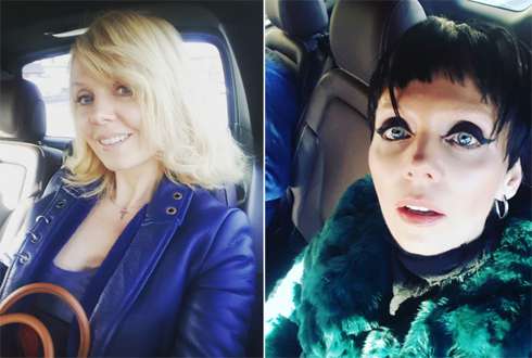 Валерия вышла в свет с темными волосами