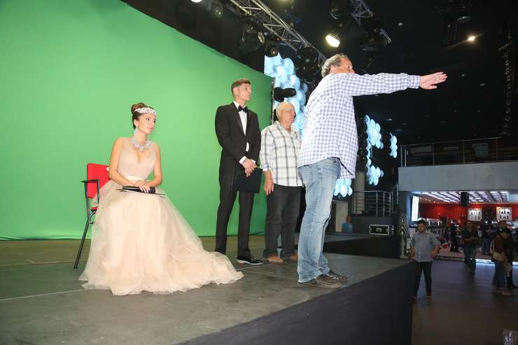 Рабочий момент съемок