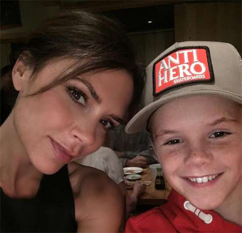 Виктория Бекхэм с сыном Крузом