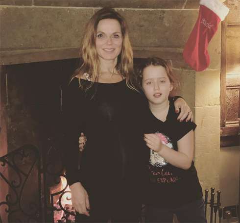 Джери Холливелл с дочкой Блубелл