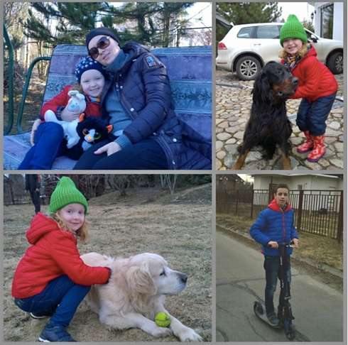 Актриса со своими детьми – Софьей и Тимофеем