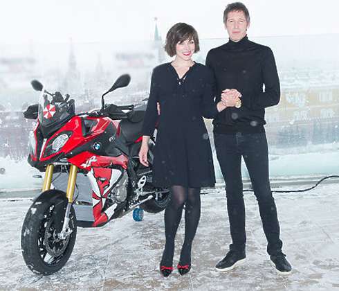 Милла Йовович и Пол У. С. Андерсон в Москве