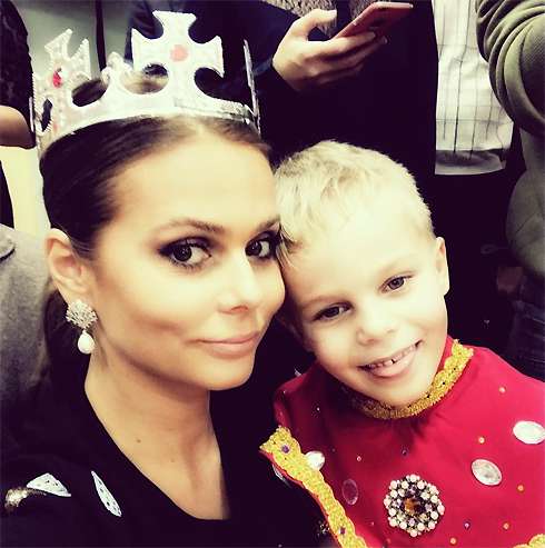 Ксения Новикова с сыном Богданом