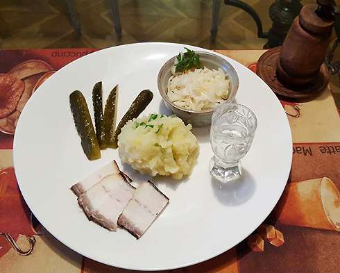 Картофельное пюре с оливковым маслом и петрушкой