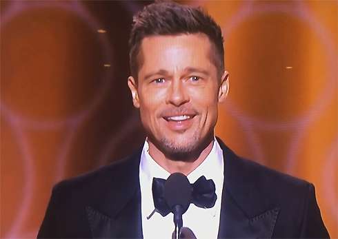 Брэд Питт на премии «Золотой глобус»