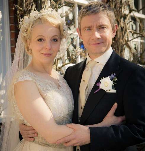 Мартин Фриман и Аманда Аббингтон, сыгравшие в сериале супругов Ватсон, в реальной жизни так и не связали себя узами брака. А в прошлом году и вовсе расстались