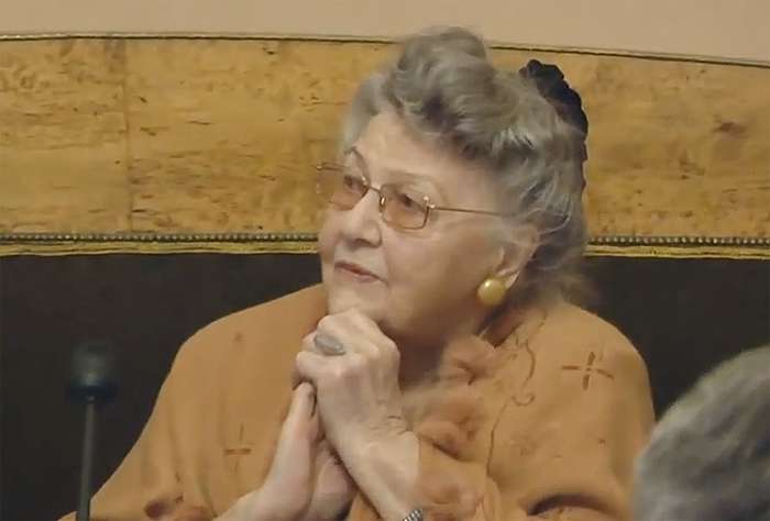 Тамара Петкевич на своем 95-летнем юбилее в Доме актера
