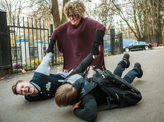 В образе Александры Павловны Фишман в комедии «Бабушка легкого поведения»