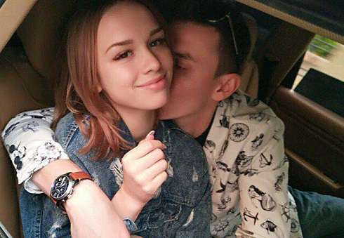 Диана Шурыгина с мужем