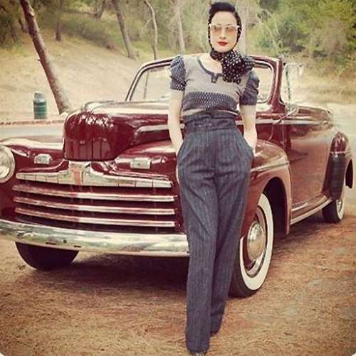 Дита фон Тиз предпочитает брюки, закрывающие носы туфель Дита фон Тиз предпочитает брюки, закрывающие носы туфель