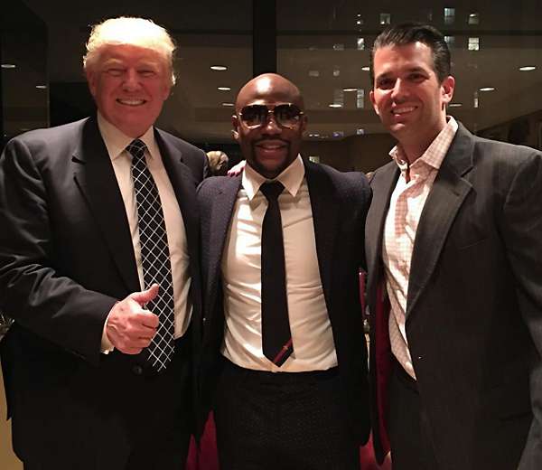 Президент США Дональд Трамп (слева) и его сын Дональд Трамп-младший (справа)