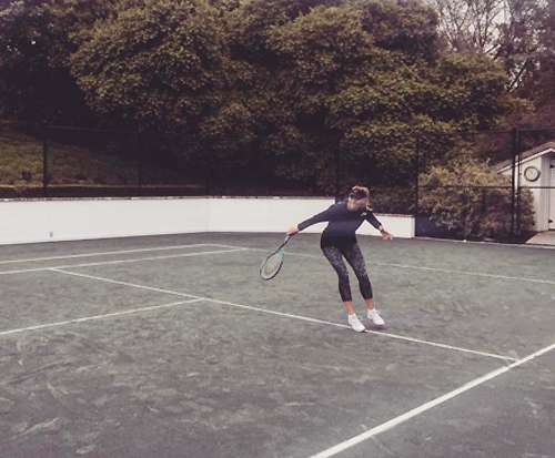 Мария Шарапова не прекращала тренировки