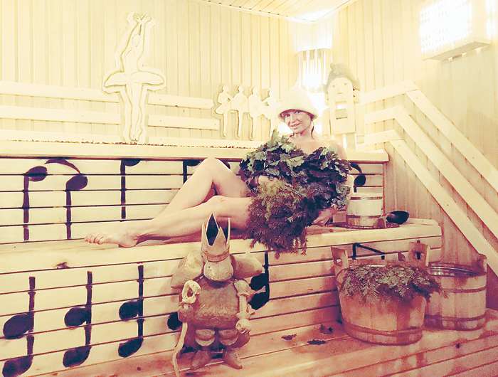 Анастасия Волочкова обожает баню