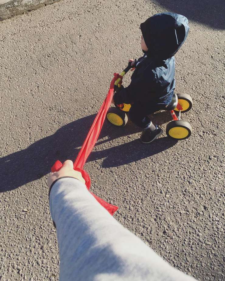 Даша Мельникова с сыном