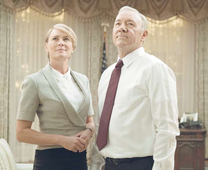 Дэвид Финчер сразу решил, что главные роли в его сериале сыграют Робин Райт и Кевин Спейси