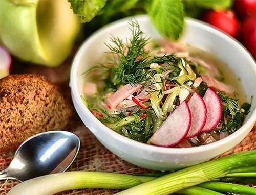 Окрошка - полезное блюдо