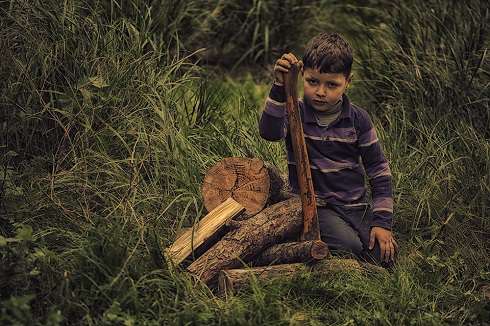 Ребенку можно доверить принести дрова