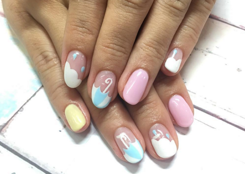 Маникюр для дождливого лета