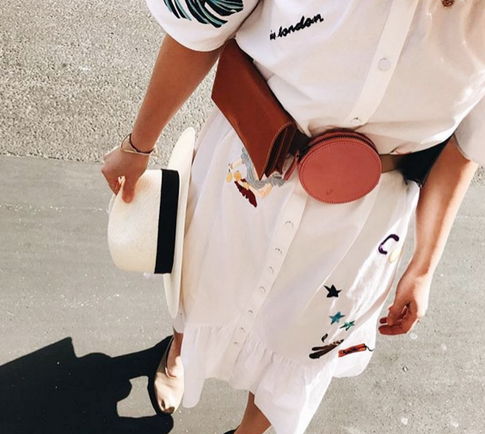 Сумка на поясе — новый модный тренд