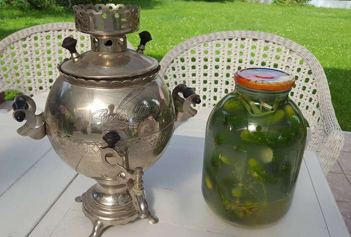 Малосольные огурцы с хреном