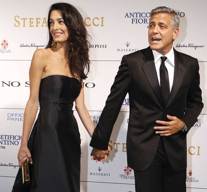 Джордж Клуни с женой Амаль