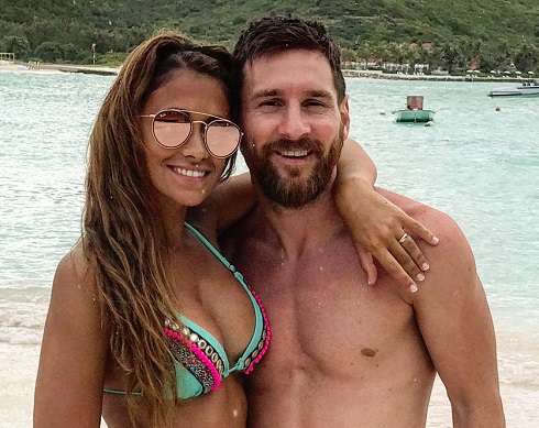 Антонелла Рокуццо и Лионель Месси