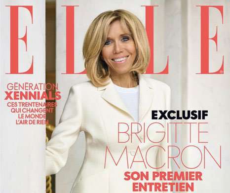 Бриджит Макрон на обложке журнала