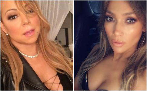 Мэрайя Кэри и Джей Ло в откровенных нарядах соперничают за внимание публики