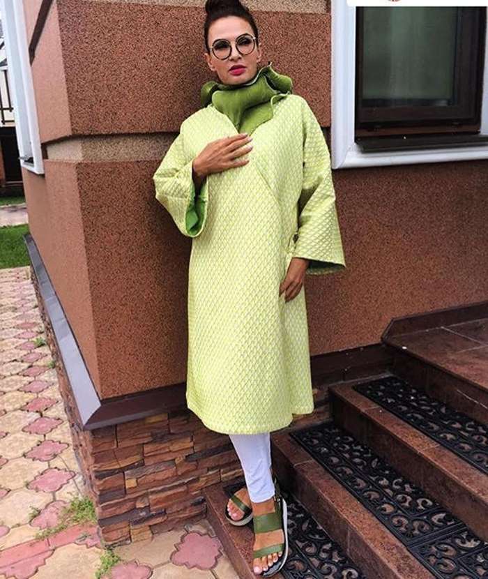 На Эвелине Бледанс кимоно Bygakoff