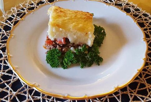 Картофельная запеканка с мясным фаршем