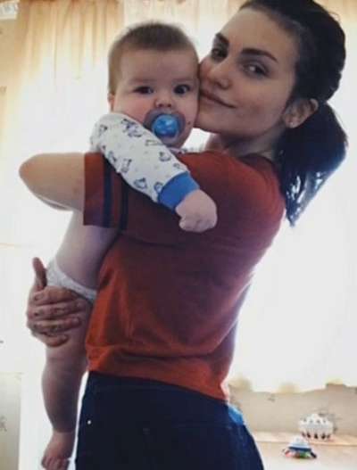 Фрея Зильбер с сыном Марком Фрея Зильбер с сыном Марком