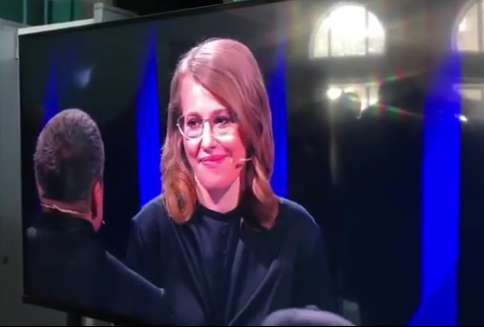 Ксения Собчак на предвыборных дебатах